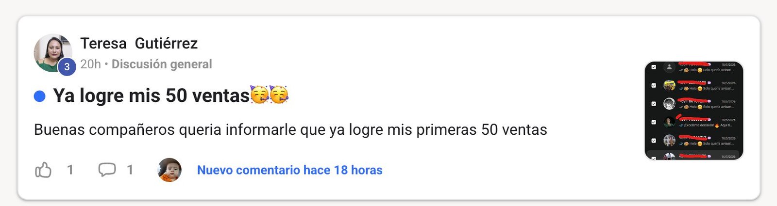 Testimonio de miembro 1