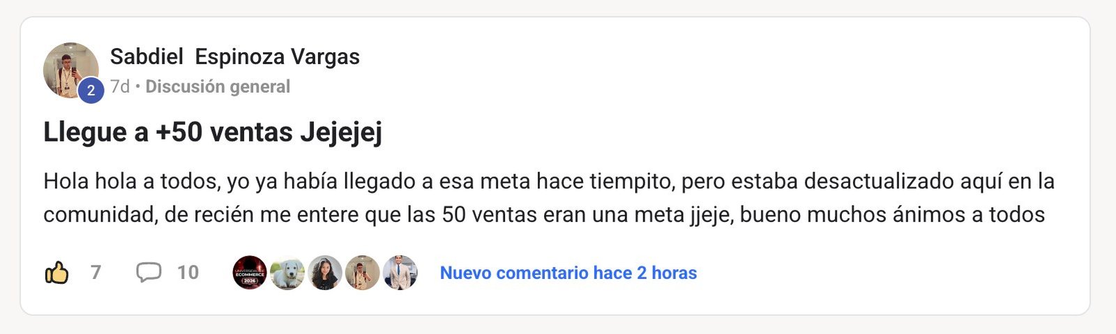 Testimonio de miembro 2