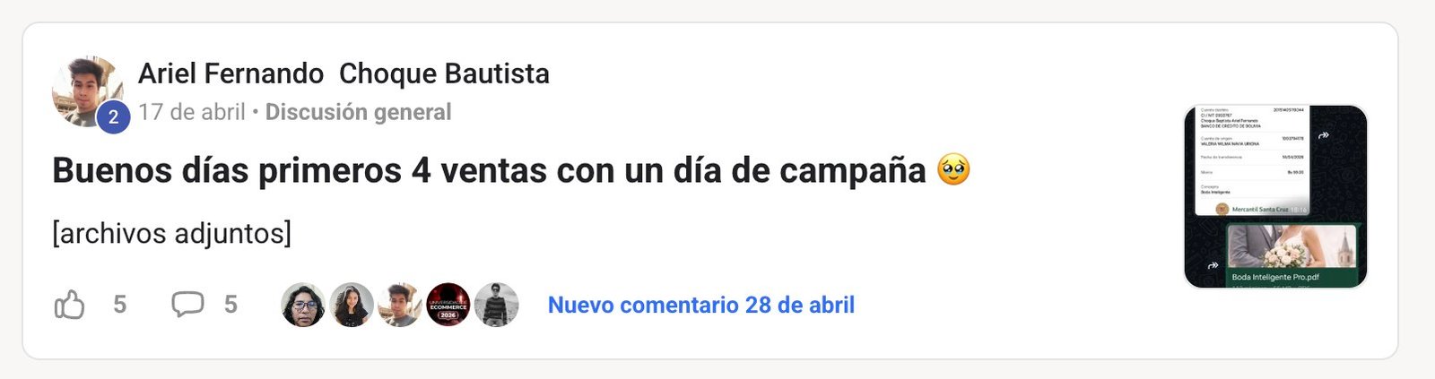 Testimonio de miembro 5